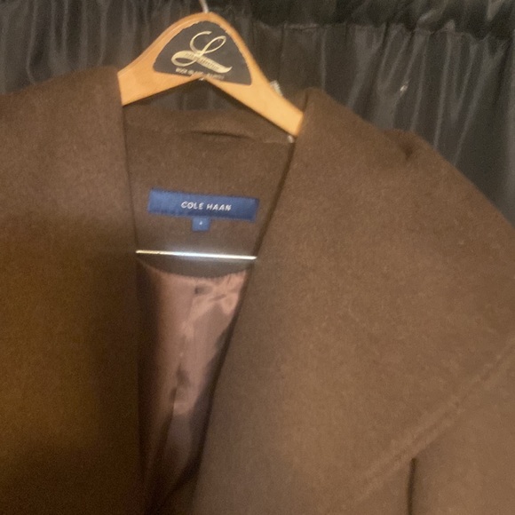 Cole Haan Women's Asymmetrical Coat Wool Size 4 - Picture 2 of 9